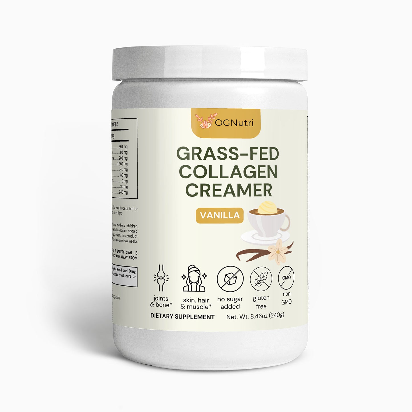 Grass-Fed Collagen Creamer (Vanilla)