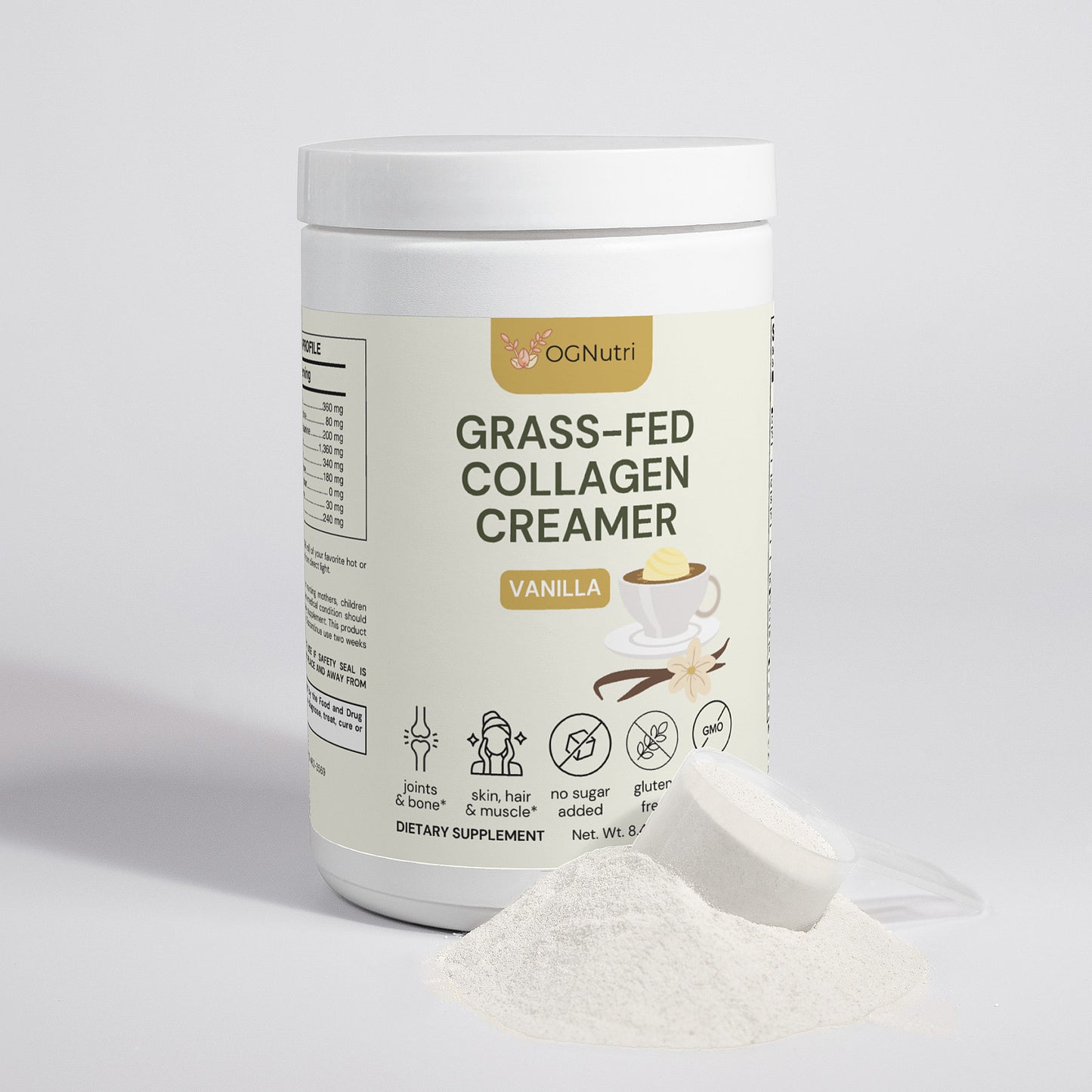 Grass-Fed Collagen Creamer (Vanilla)